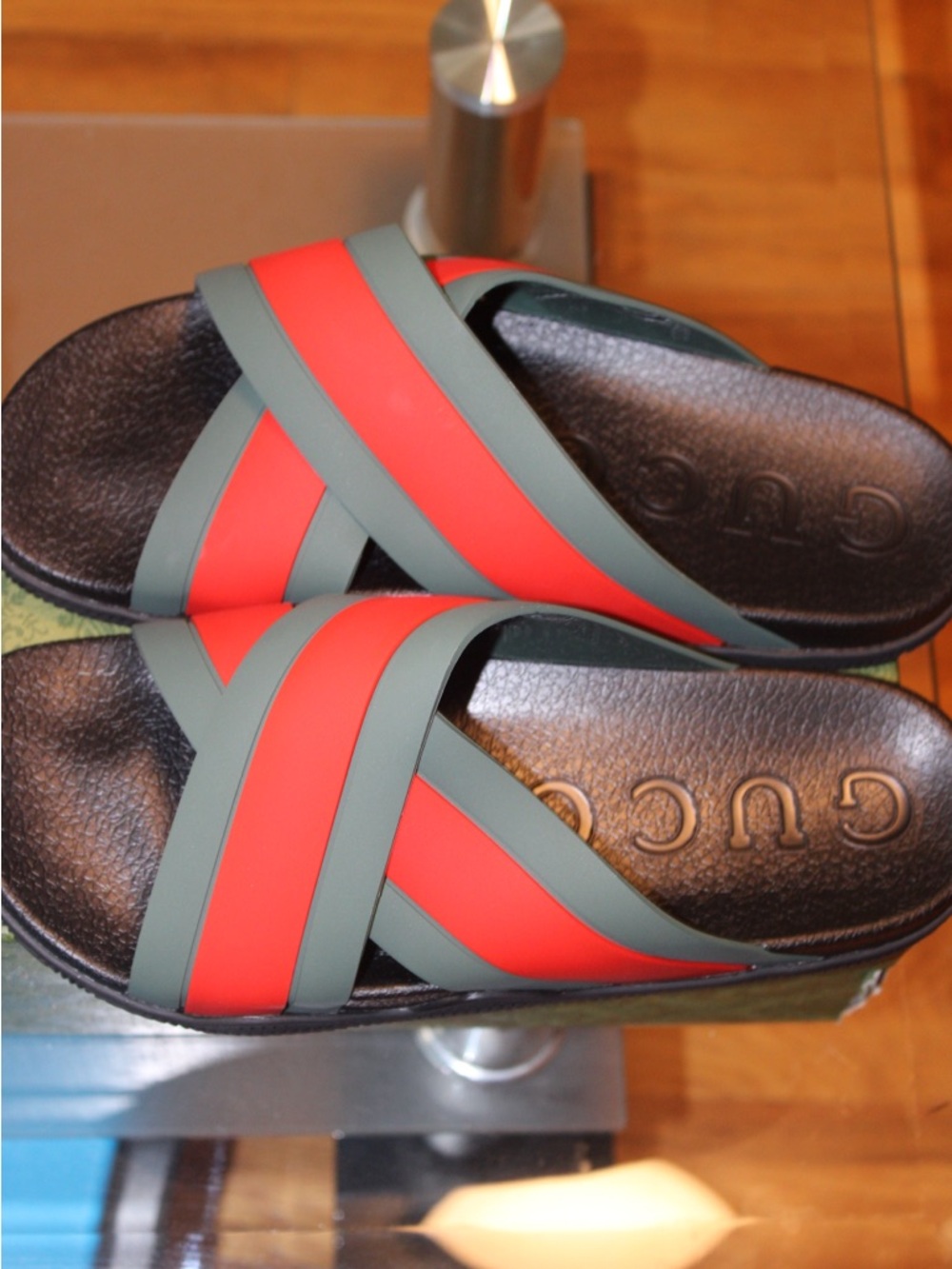 Gucci Rubber Slide ‘Green Red’ - Picture 2 of 7